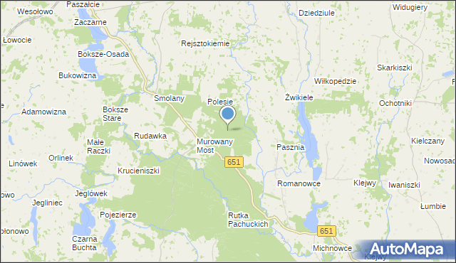 mapa Teklinowo Gajówka, Teklinowo Gajówka na mapie Targeo